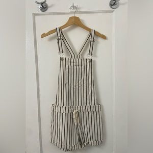 Striped Romper Overalls